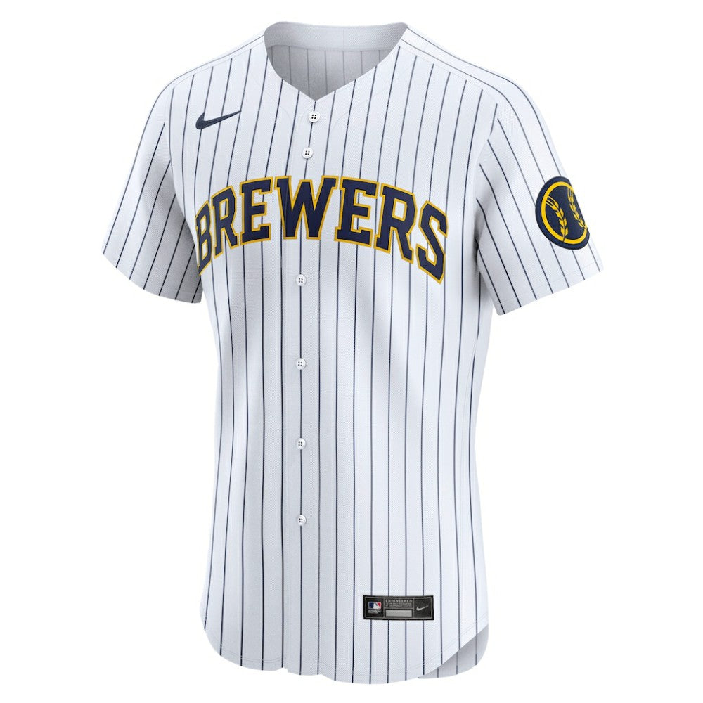Milwaukee Brewers Nike Alternate Vapor Premier Elite Patch Jersey Near Me