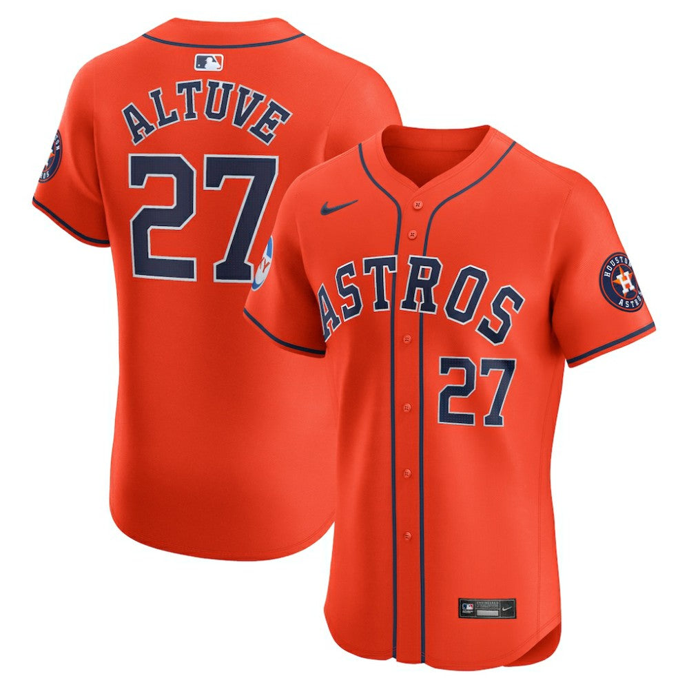 Jose Altuve Houston Astros Nike Alternate Elite Sponsor Patch Player Jersey Outlet