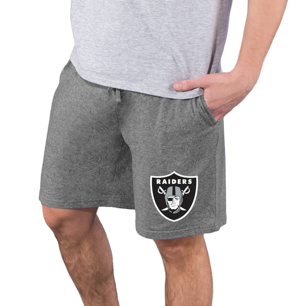 Las Vegas Raiders Concepts Sport Quest Knit Jam Shorts - Charcoal - NFL