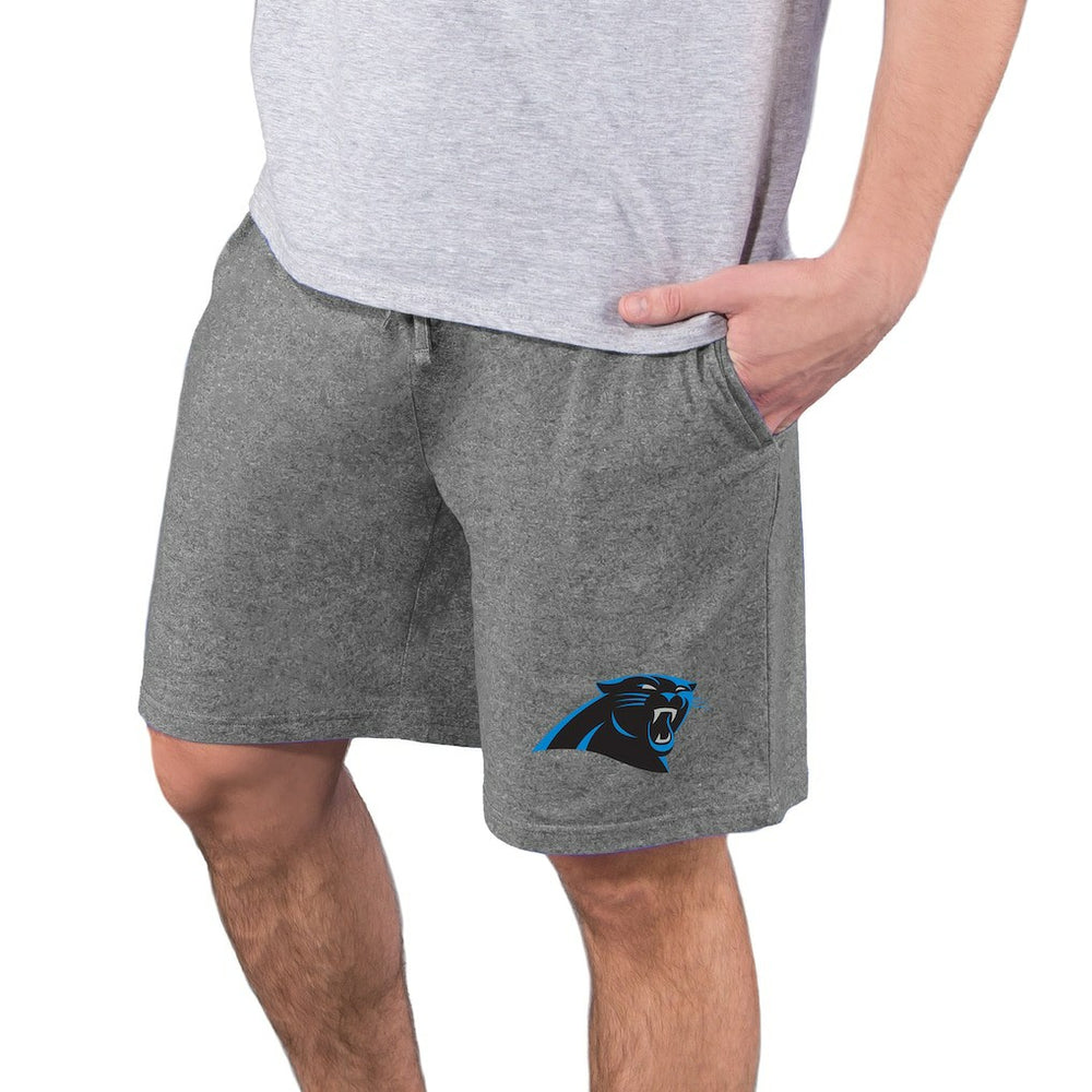 Carolina Panthers Concepts Sport Quest Knit Jam Shorts - Charcoal - NFL