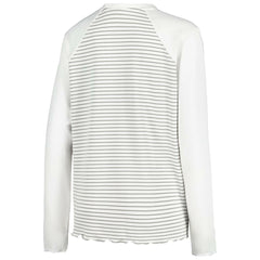Cleveland Browns Antigua Women's Maverick Waffle Henley Long Sleeve T-Shirt - White - NFL