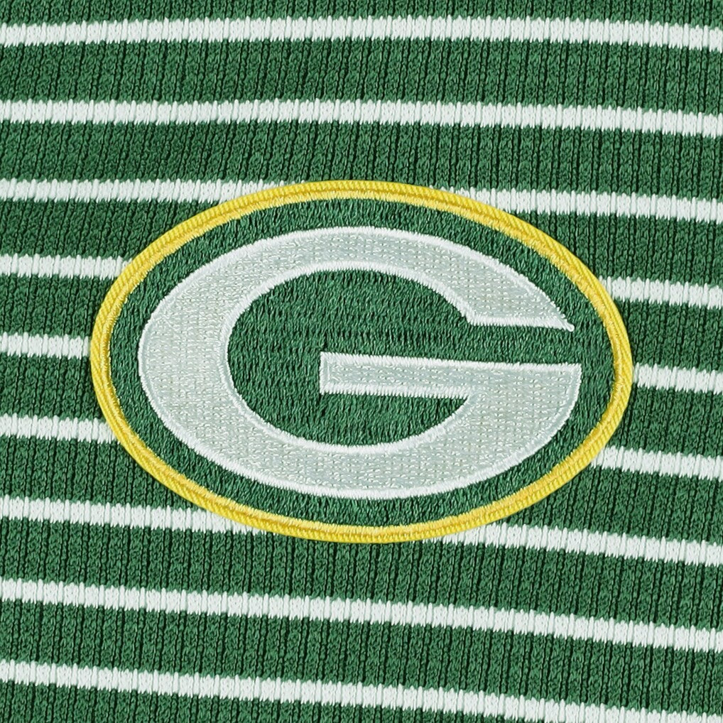 Green Bay Packers Antigua Women's Maverick Waffle Henley Long Sleeve T-Shirt - Green - NFL