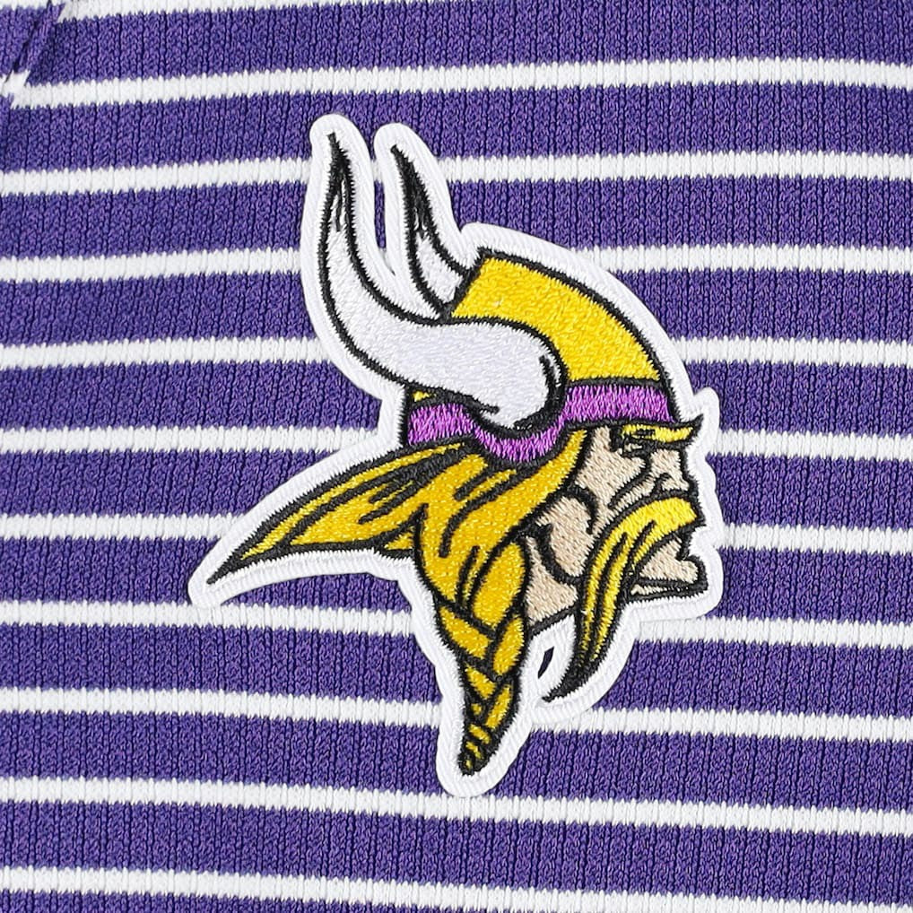 Minnesota Vikings Antigua Women's Maverick Waffle Henley Long Sleeve T-Shirt - Purple - NFL