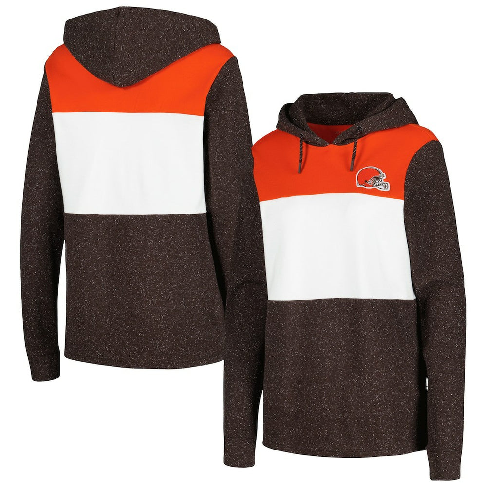 Cleveland Browns Antigua Women's Wicket Pullover Hoodie - Brown - NFL