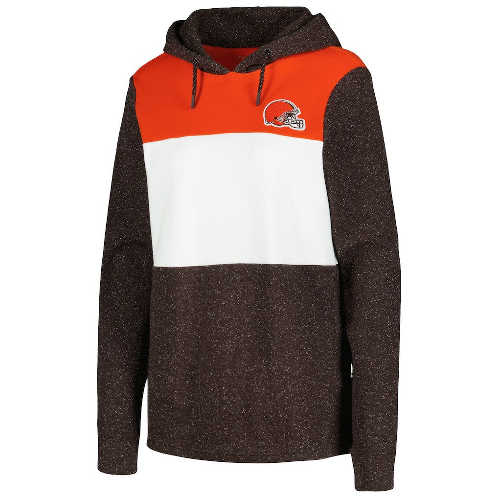 Cleveland Browns Antigua Women's Wicket Pullover Hoodie - Brown - NFL