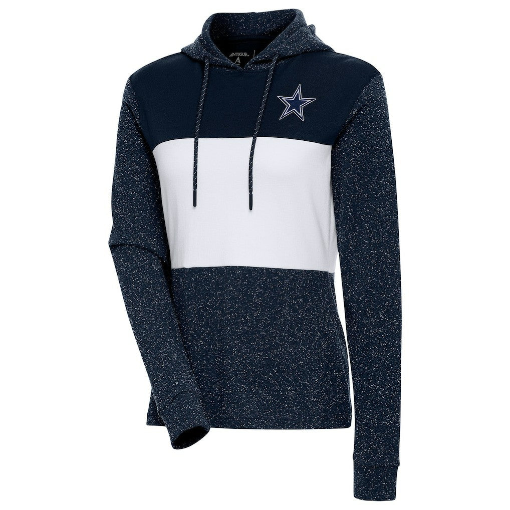Dallas Cowboys Antigua Women's Wicket Pullover Hoodie - Navy - NFL