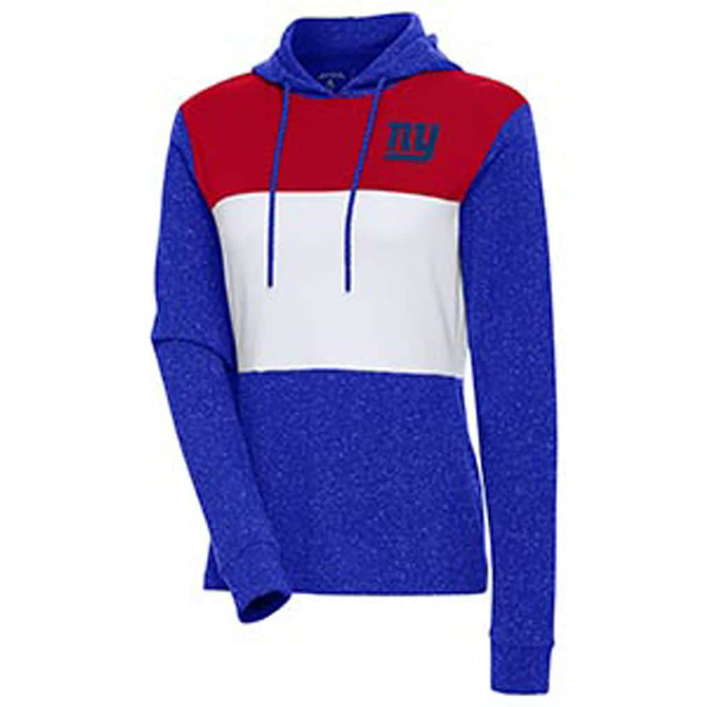 New York Giants Antigua Women's Wicket Pullover Hoodie - Royal - NFL