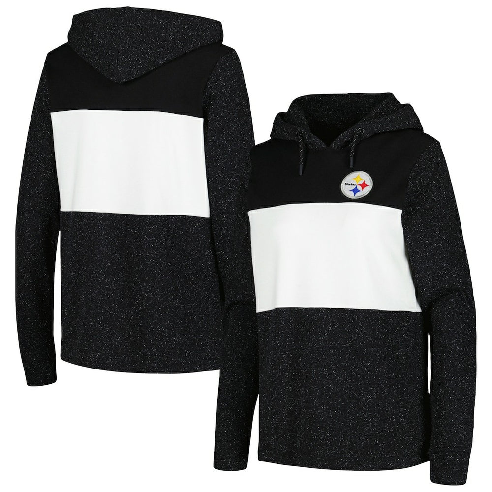 Pittsburgh Steelers Antigua Women's Wicket Pullover Hoodie - Black - NFL