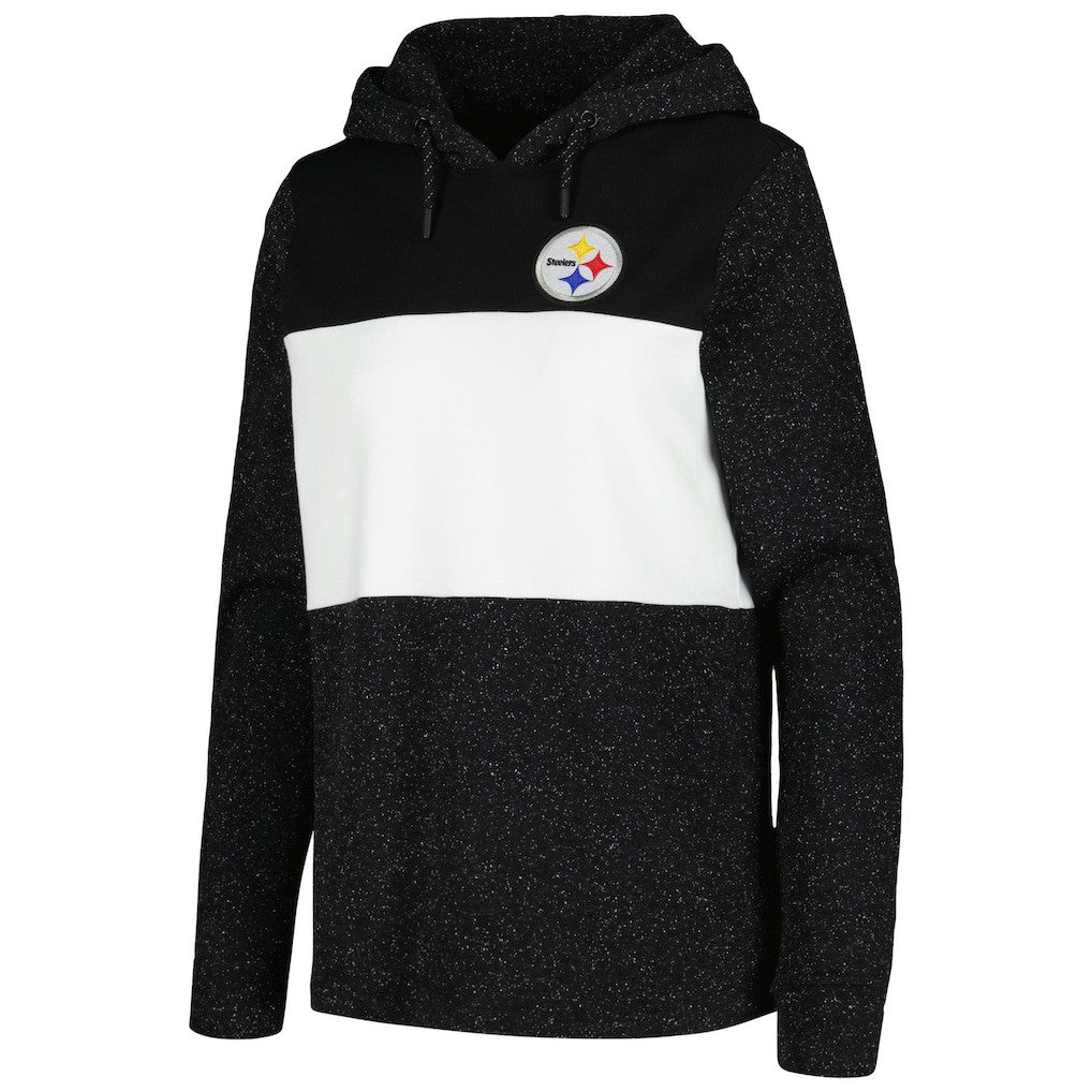 Pittsburgh Steelers Antigua Women's Wicket Pullover Hoodie - Black - NFL