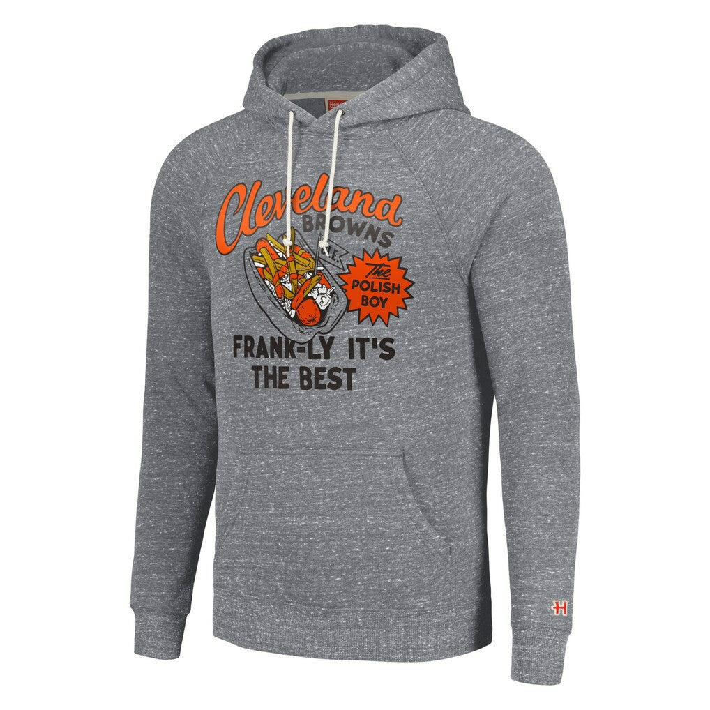 Cleveland Browns Homage Unisex NFL x Guy Fieri’s Flavortown Tri-Blend Pullover Hoodie - Gray - NFL