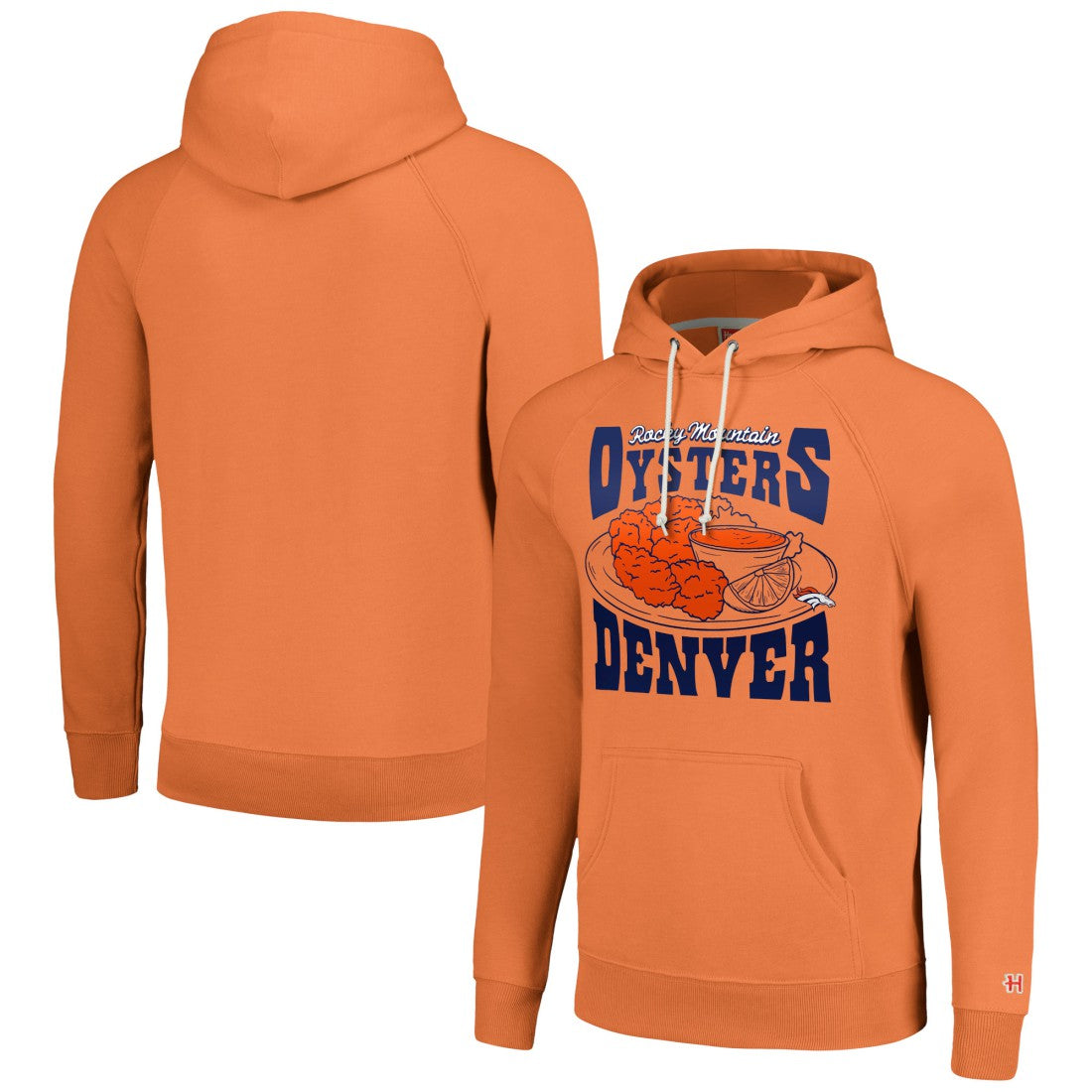Denver Broncos Homage Unisex NFL x Guy Fieri’s Flavortown Tri-Blend Pullover Hoodie - Orange - NFL