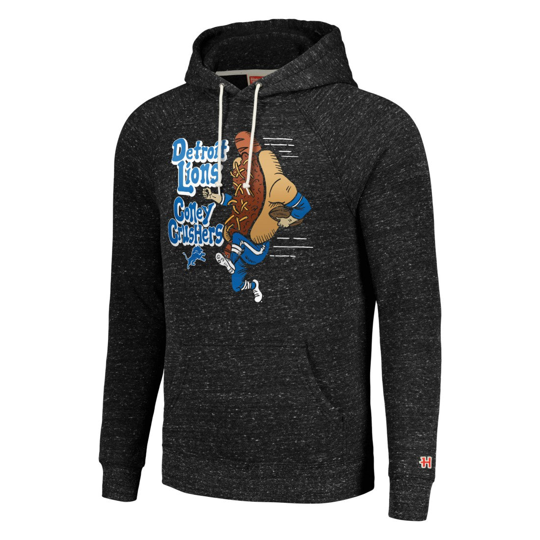Detroit Lions Homage Unisex NFL x Guy Fieri’s Flavortown Tri-Blend Pullover Hoodie - Charcoal - NFL
