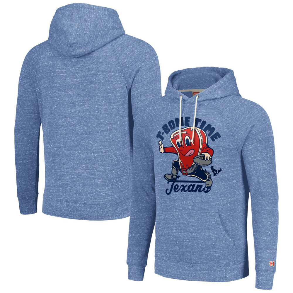 Houston Texans Homage Unisex NFL x Guy Fieri’s Flavortown Tri-Blend Pullover Hoodie - Light Blue - NFL