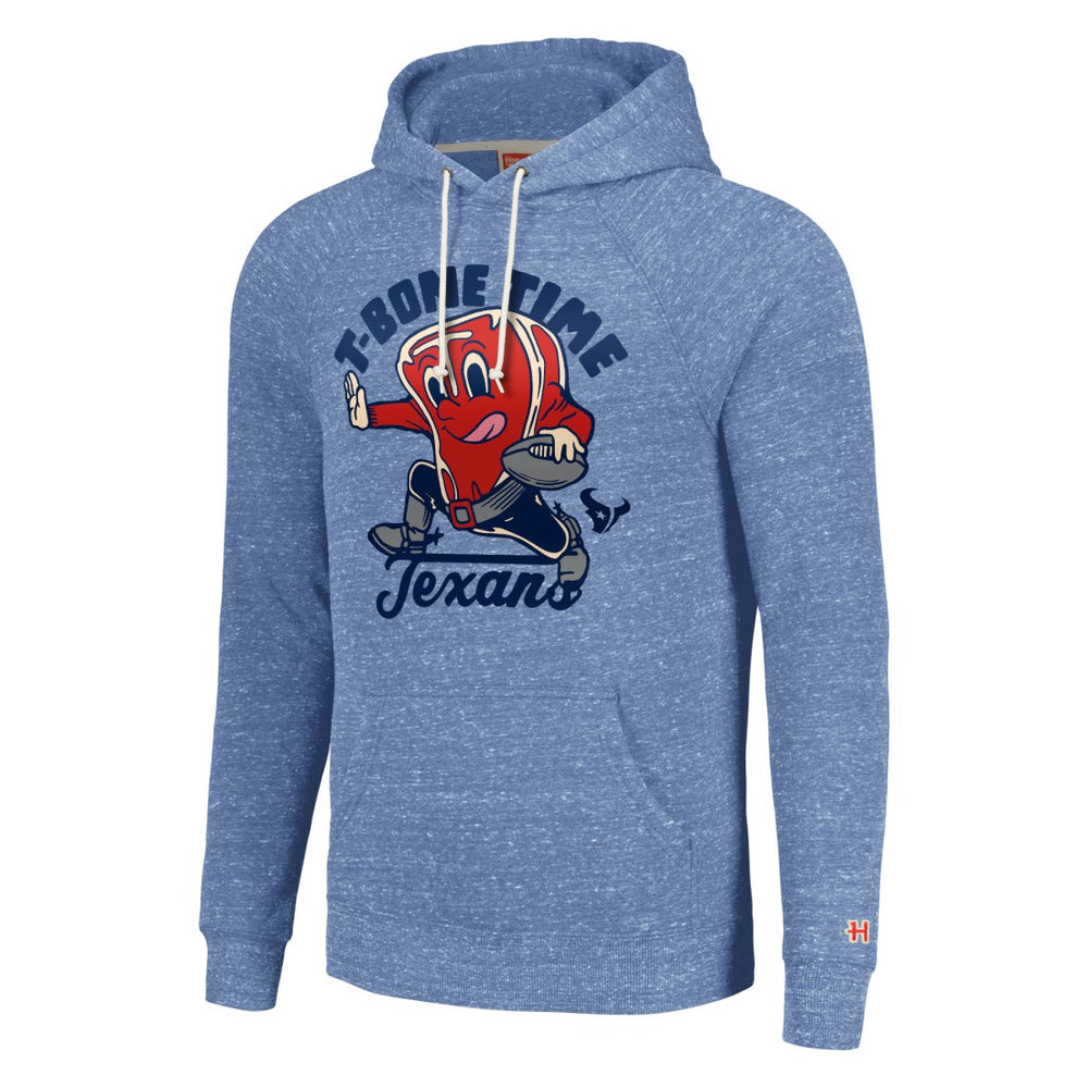 Houston Texans Homage Unisex NFL x Guy Fieri’s Flavortown Tri-Blend Pullover Hoodie - Light Blue - NFL
