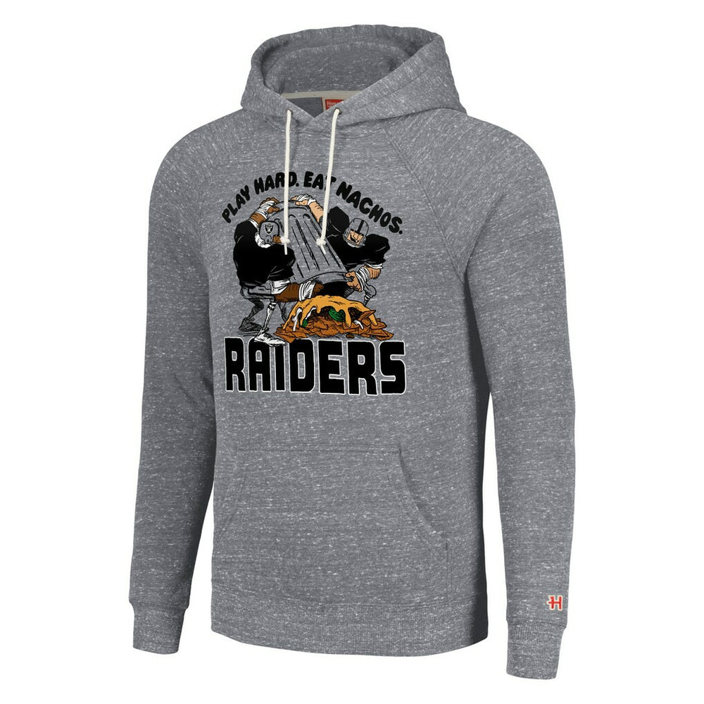 Las Vegas Raiders Homage Unisex NFL x Guy Fieri’s Flavortown Tri-Blend Pullover Hoodie - Gray - NFL