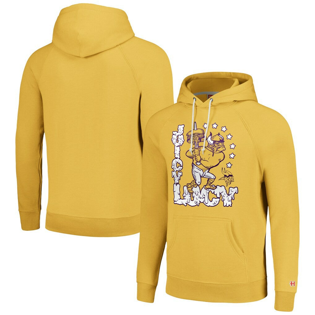Minnesota Vikings Homage Unisex NFL x Guy Fieri’s Flavortown Tri-Blend Pullover Hoodie - Gold - NFL
