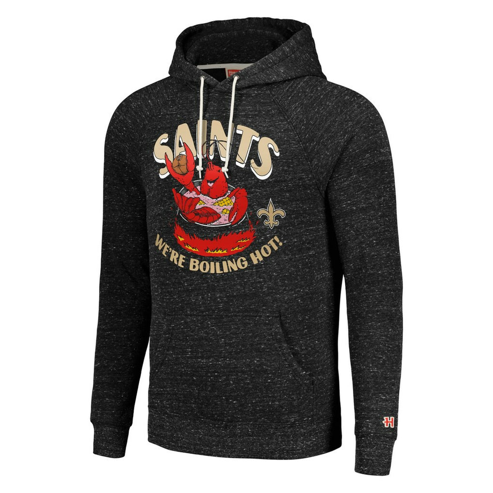 New Orleans Saints Homage Unisex NFL x Guy Fieri’s Flavortown Tri-Blend Pullover Hoodie - Charcoal - NFL