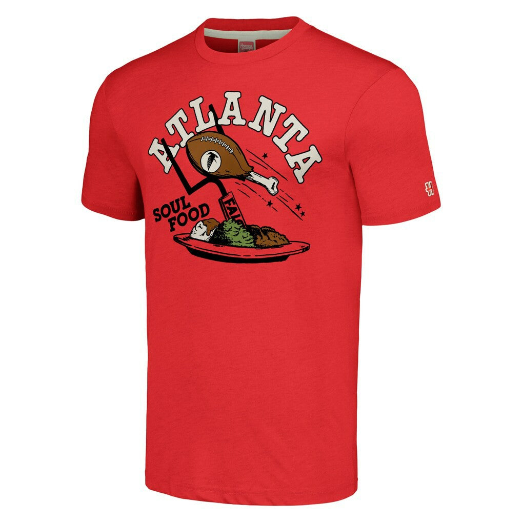 Atlanta Falcons Homage Unisex NFL x Guy Fieri’s Flavortown Tri-Blend T-Shirt - Red - NFL