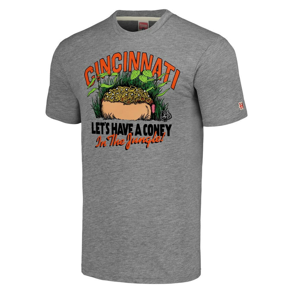 Cincinnati Bengals Homage Unisex NFL x Guy Fieri’s Flavortown Tri-Blend T-Shirt - Gray - NFL