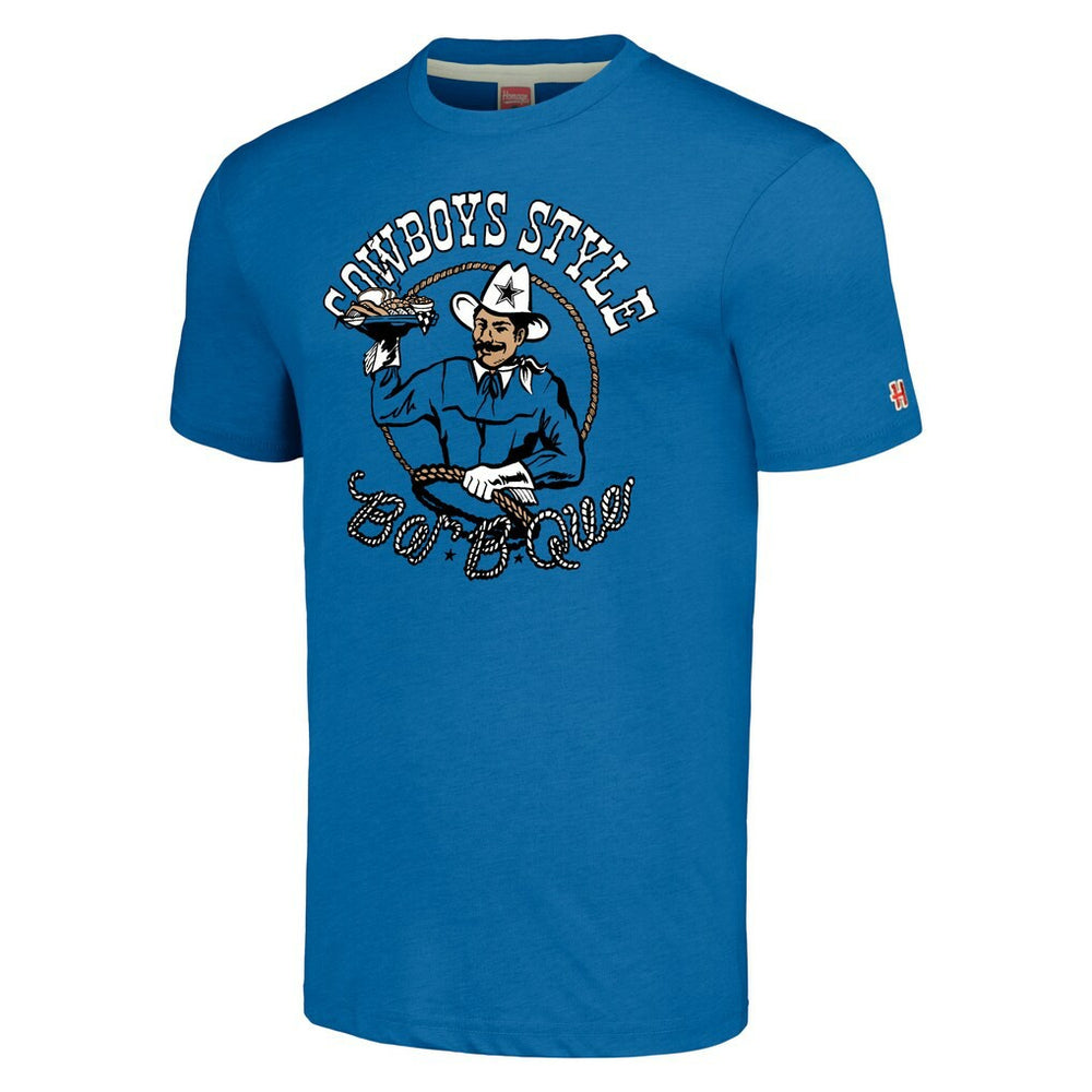 Dallas Cowboys Homage Unisex NFL x Guy Fieri’s Flavortown Tri-Blend T-Shirt - Royal - NFL