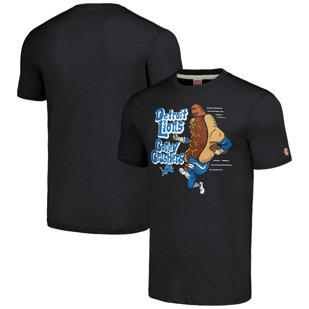 Detroit Lions Homage Unisex NFL x Guy Fieri’s Flavortown Tri-Blend T-Shirt - Charcoal - NFL