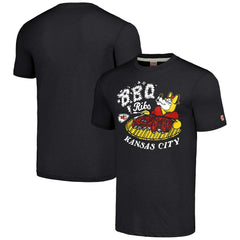 Kansas City Chiefs Homage Unisex NFL x Guy Fieri’s Flavortown Tri-Blend T-Shirt - Charcoal - NFL