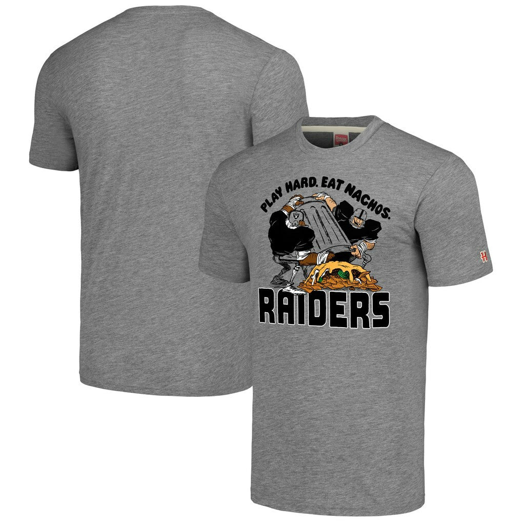Las Vegas Raiders Homage Unisex NFL x Guy Fieri’s Flavortown Tri-Blend T-Shirt - Gray - NFL