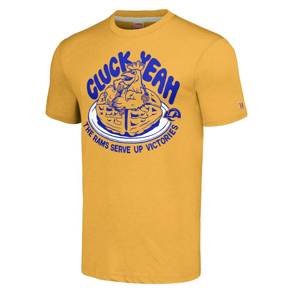 Los Angeles Rams Homage Unisex NFL x Guy Fieri’s Flavortown Tri-Blend T-Shirt - Gold - NFL