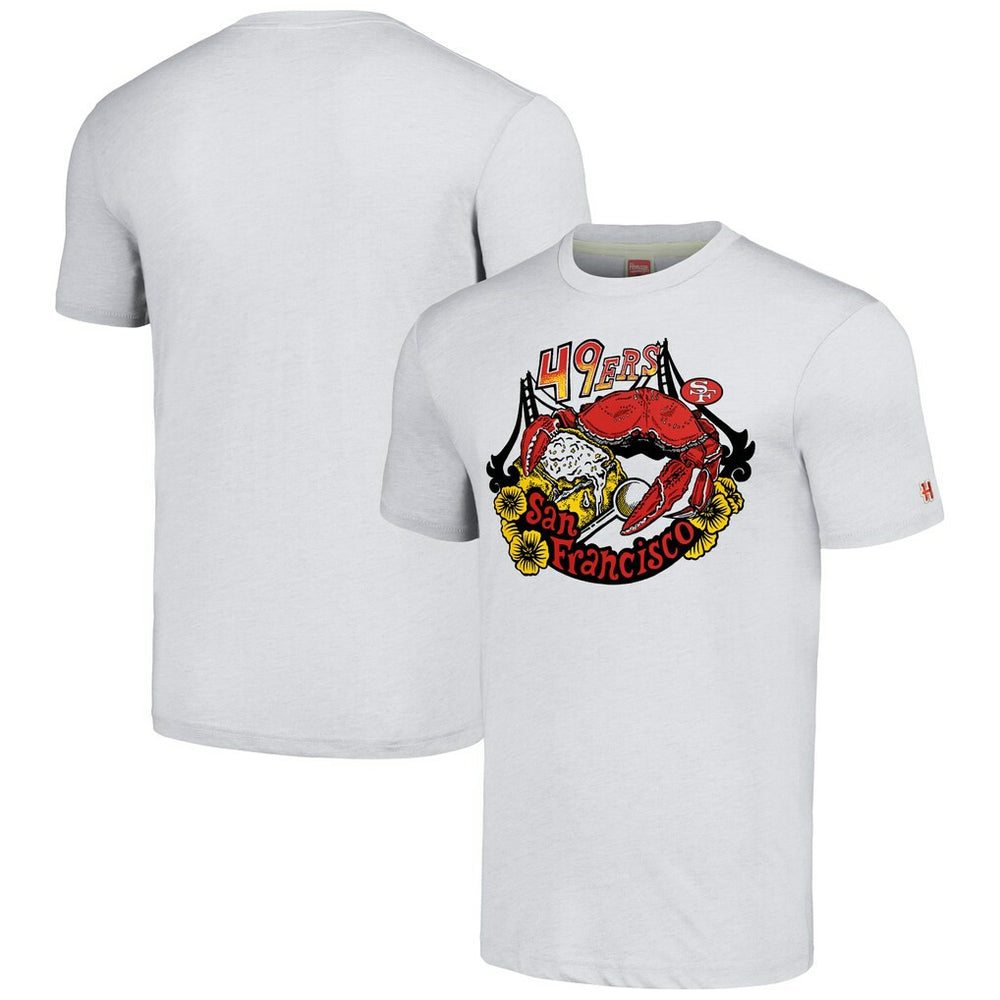 San Francisco 49ers Homage Unisex NFL x Guy Fieri’s Flavortown Tri-Blend T-Shirt - Ash - NFL