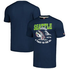 Seattle Seahawks Homage Unisex NFL x Guy Fieri’s Flavortown Tri-Blend T-Shirt - Navy - NFL
