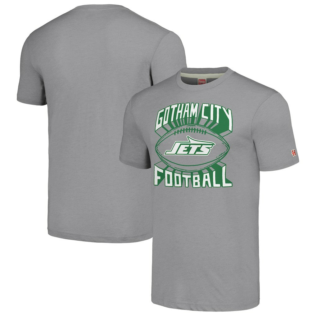 New York Jets Homage Hyper Local Tri-Blend T-Shirt - Gray - NFL