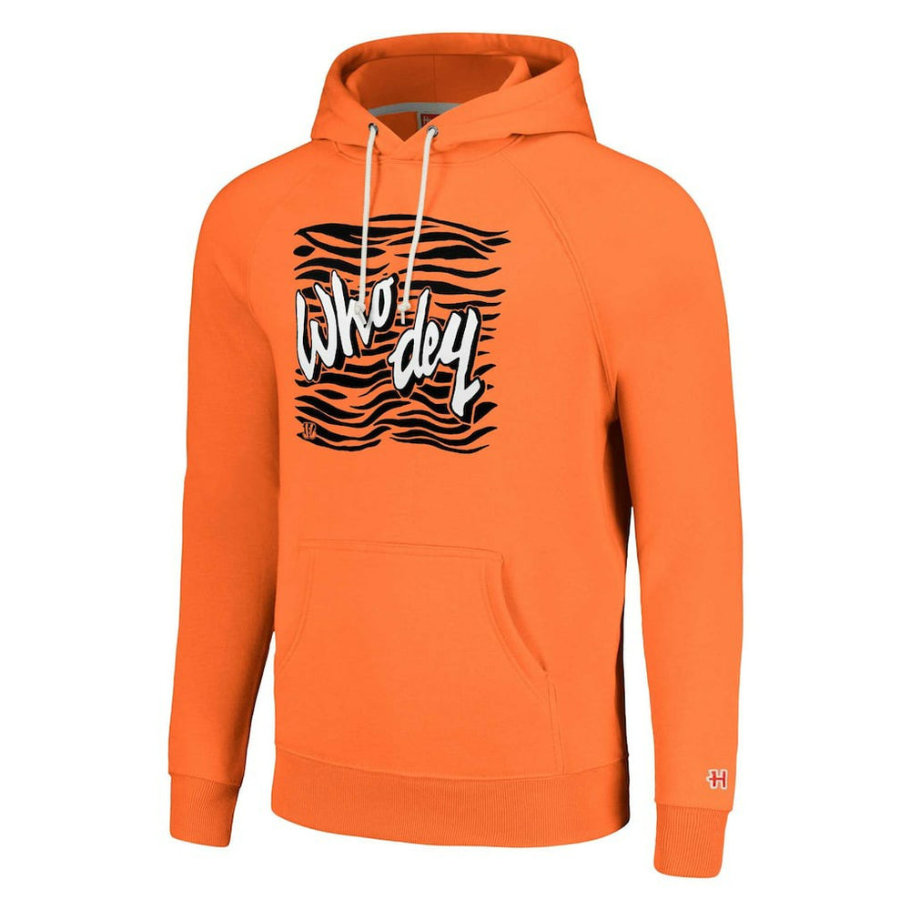 Cincinnati Bengals Homage Unisex Hyperlocal Raglan Pullover Hoodie - Orange - NFL