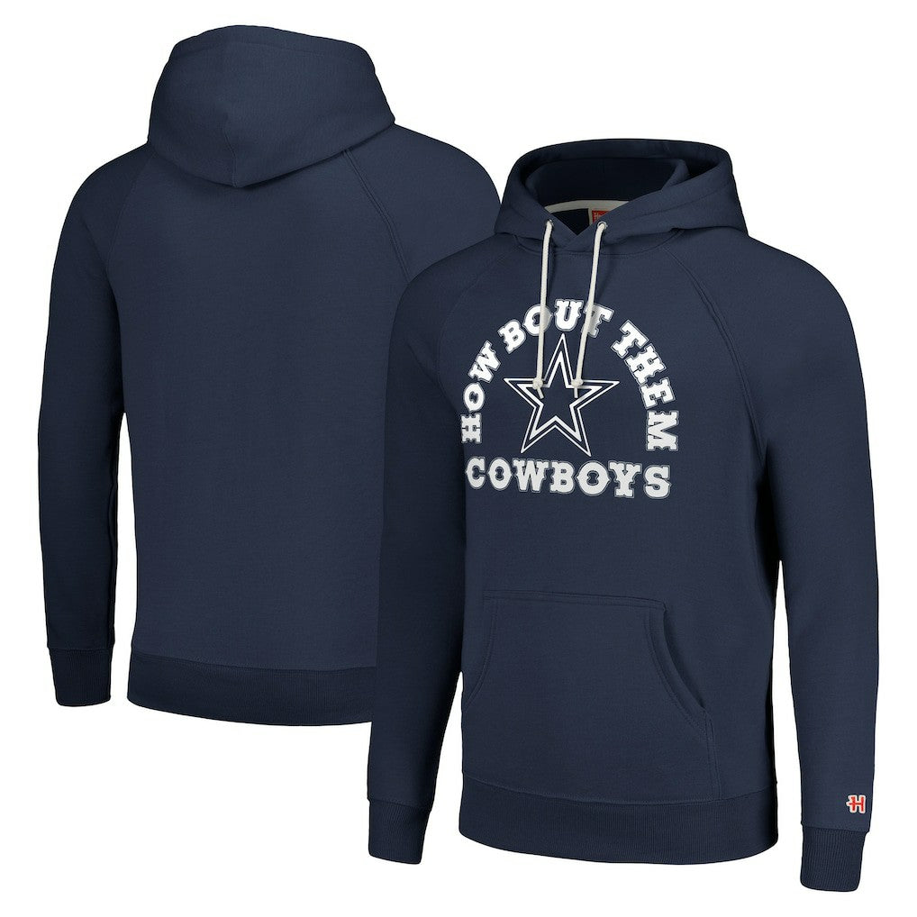 Dallas Cowboys Homage Unisex Hyperlocal Raglan Pullover Hoodie - Navy - NFL