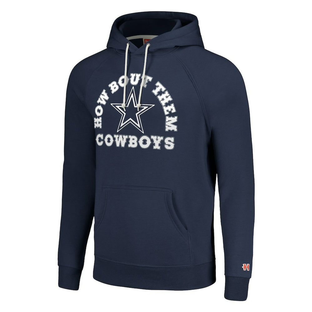 Dallas Cowboys Homage Unisex Hyperlocal Raglan Pullover Hoodie - Navy - NFL
