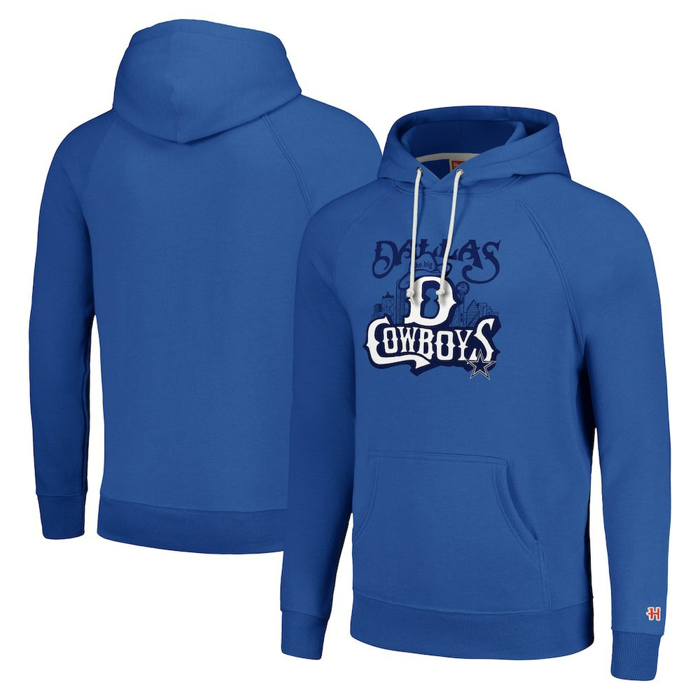 Dallas Cowboys Homage Unisex Hyperlocal Raglan Pullover Hoodie - Royal - NFL