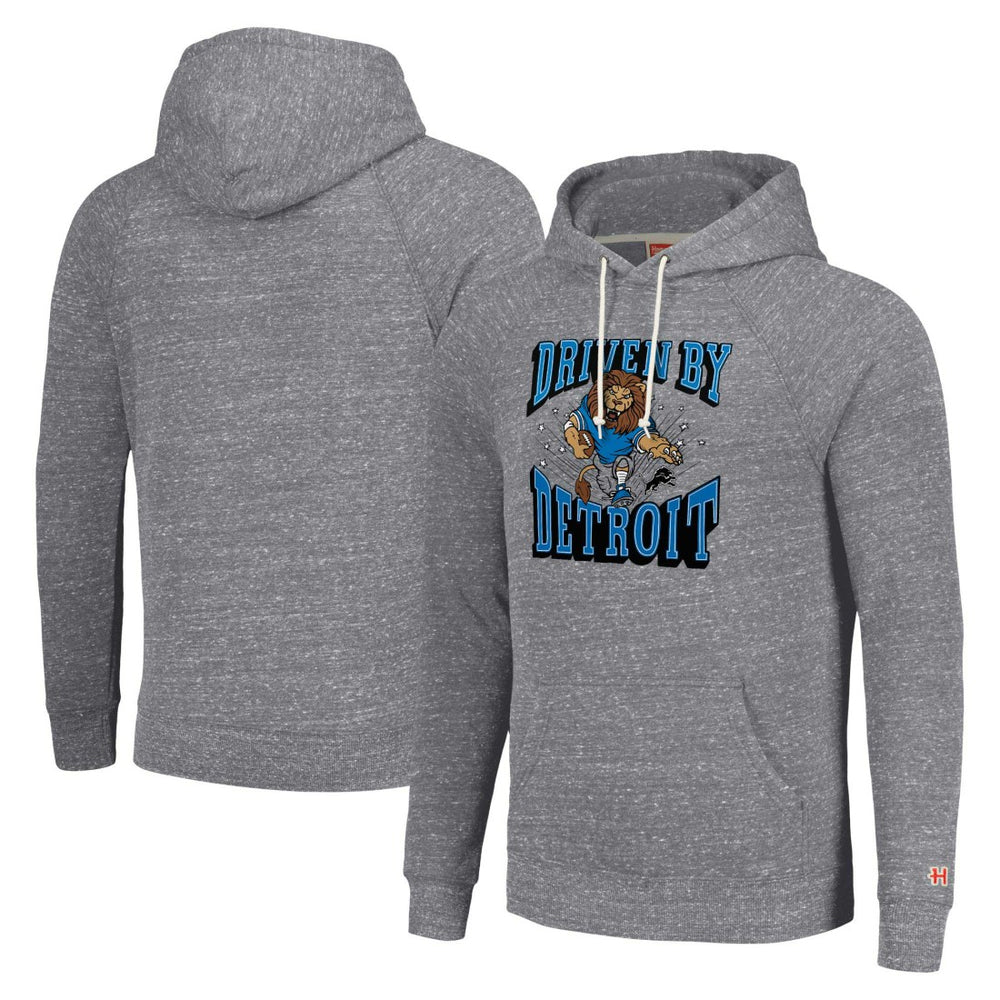 Detroit Lions Homage Unisex Hyperlocal Raglan Pullover Hoodie - Gray - NFL