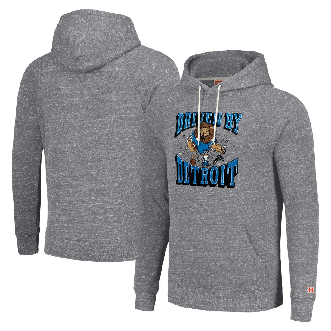 Detroit Lions Homage Unisex Hyperlocal Raglan Pullover Hoodie - Gray - NFL