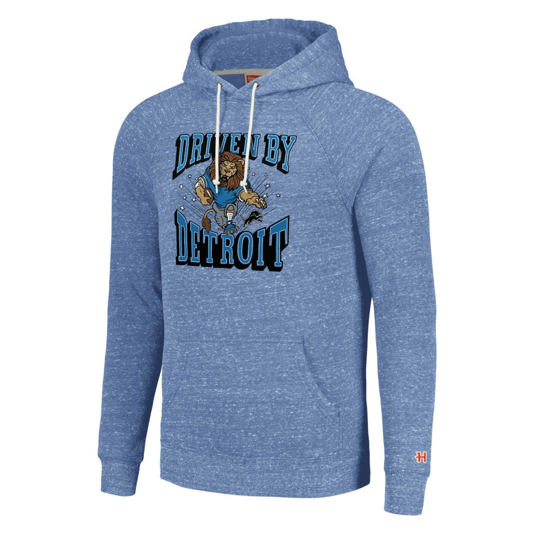 Detroit Lions Homage Unisex Hyperlocal Raglan Pullover Hoodie - Blue - NFL