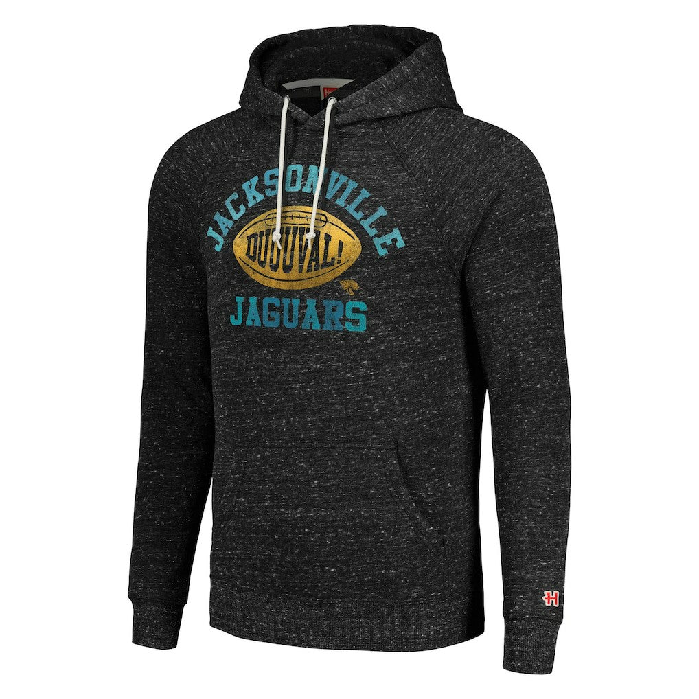 Jacksonville Jaguars Homage Unisex Hyperlocal Raglan Pullover Hoodie - Heather Charcoal - NFL