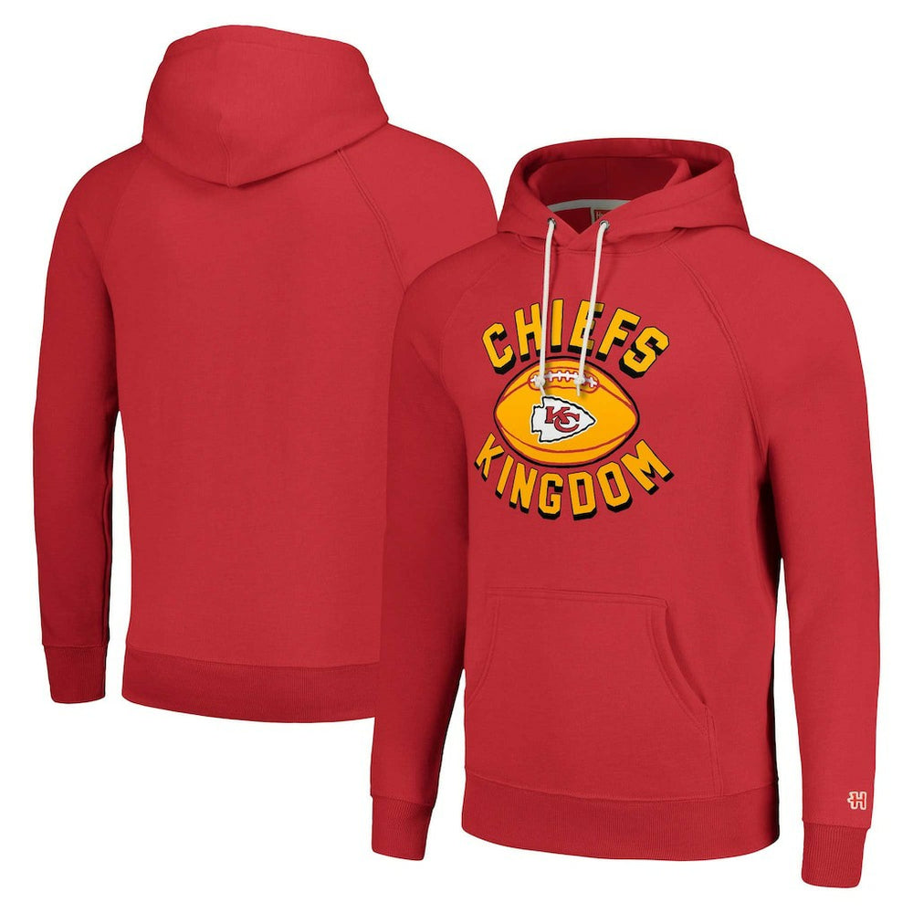 Kansas City Chiefs Homage Unisex Hyperlocal Raglan Pullover Hoodie - Red - NFL
