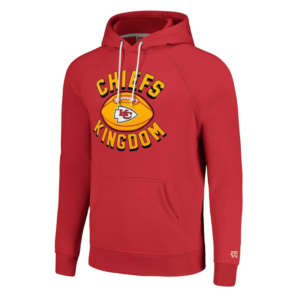Kansas City Chiefs Homage Unisex Hyperlocal Raglan Pullover Hoodie - Red - NFL