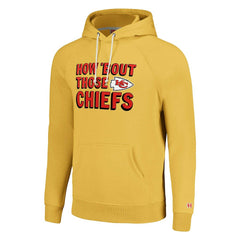 Kansas City Chiefs Homage Unisex Hyperlocal Raglan Pullover Hoodie - Gold - NFL