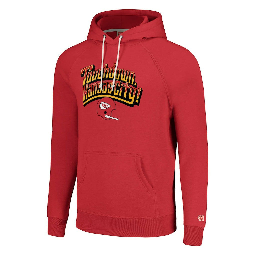 Kansas City Chiefs Homage Unisex Hyperlocal Raglan Pullover Hoodie - Red - NFL