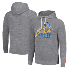 Los Angeles Chargers Homage Unisex Hyperlocal Raglan Pullover Hoodie - Gray - NFL