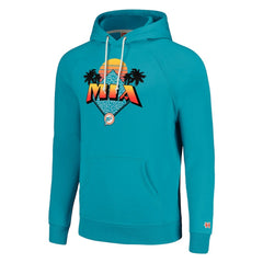 Miami Dolphins Homage Unisex Hyperlocal Raglan Pullover Hoodie - Aqua - NFL
