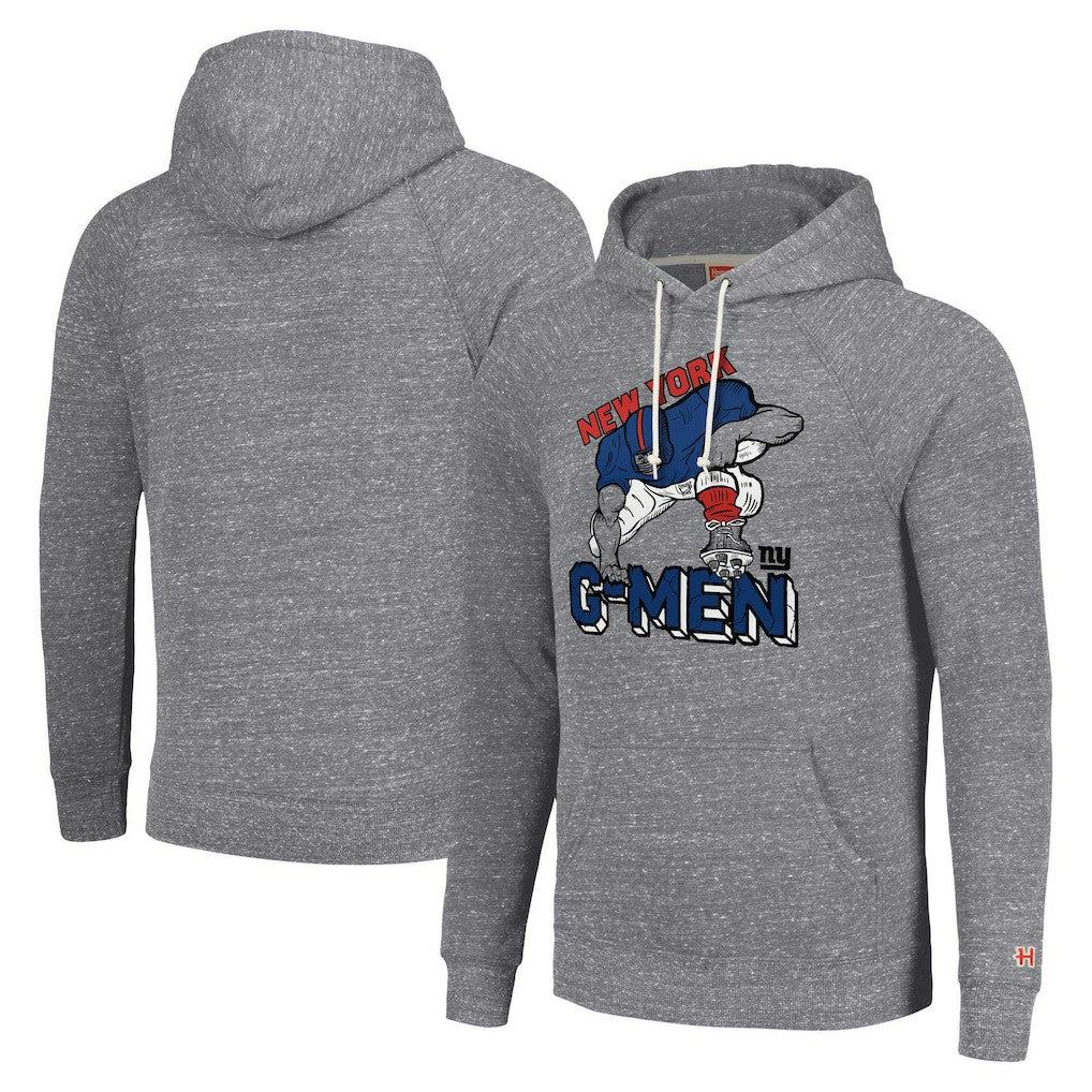 New York Giants Homage Unisex Hyperlocal Raglan Pullover Hoodie - Gray - NFL