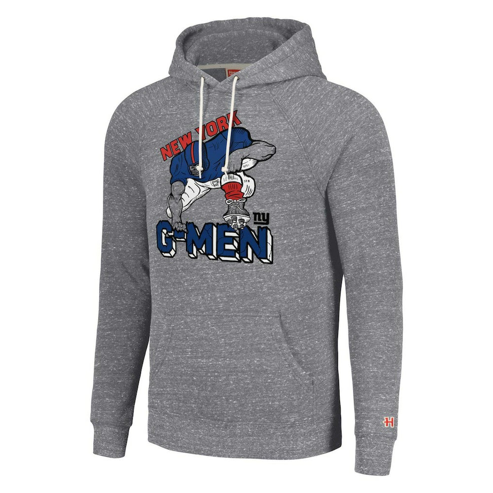 New York Giants Homage Unisex Hyperlocal Raglan Pullover Hoodie - Gray - NFL