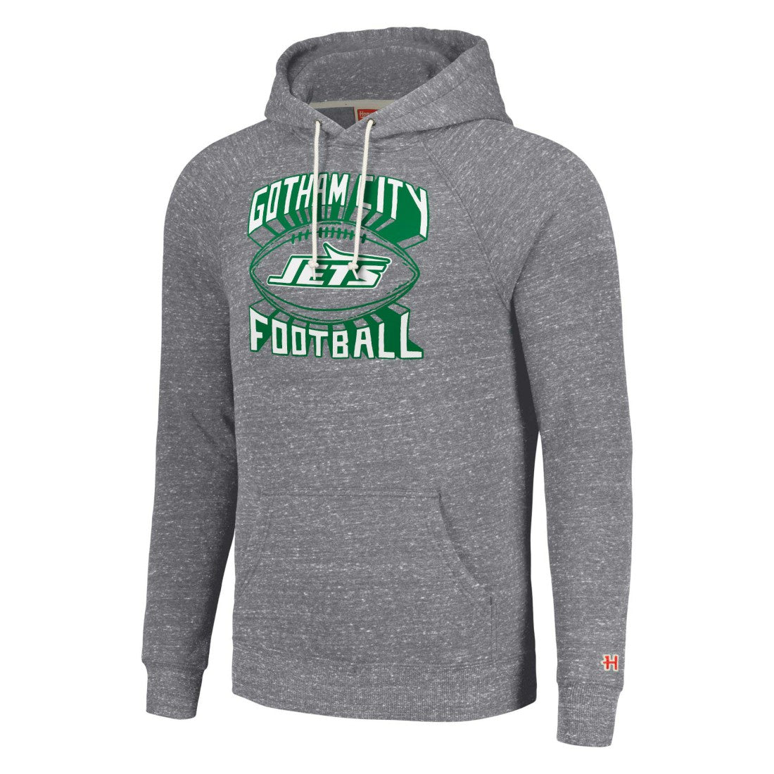 New York Jets Homage Unisex Hyperlocal Raglan Pullover Hoodie - Gray - NFL