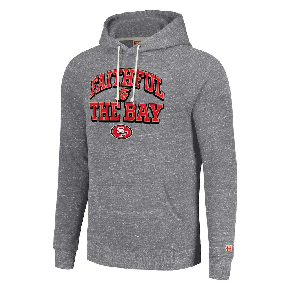 San Francisco 49ers Homage Unisex Hyperlocal Raglan Pullover Hoodie - Gray - NFL