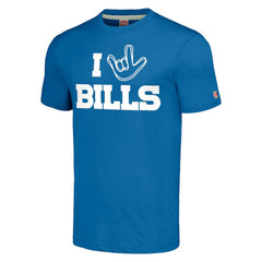 Buffalo Bills Homage Unisex The NFL ASL Collection by Love Sign Tri-Blend T-Shirt - Royal - NFL